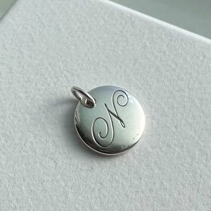 “N” Small Tiffany Notes Initial Pendant